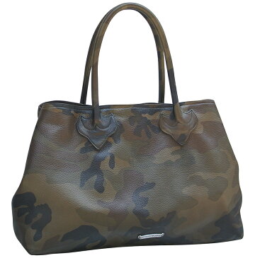 CHROME HEARTS TOTE BAG CAMO SILVER CROSS クロムハーツ　トートバッグ　クロス カモフラージュ