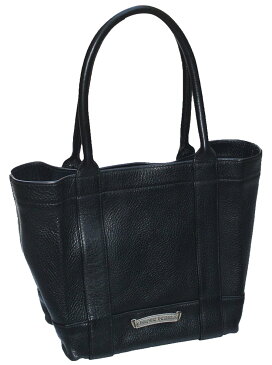 CHROME HEARTS MINI TOTE BAG HEAVY BLACK LEATHER W/3 CROSS PATCHES クロムハーツ　ミニトートバッグ　ブラック　ヘビーレザー　セメタリークロスパッチ