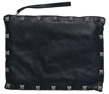 CHROME HEARTS CLUTCH STUDDED BLACK クロムハーツ　クラッチ　STUDDED BODY AND STUDS