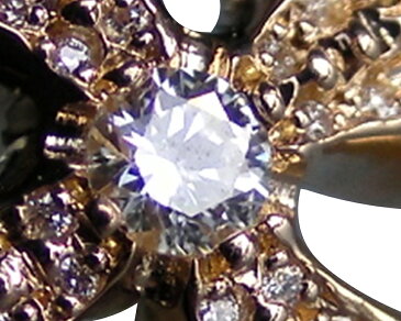 CHROME HEARTS #4 CH PLUS CUT-OUT 22K PAVE DIAMOND STUD EARRING クロムハーツ #4 CH プラス カットアウト イヤリング(シングル) パヴェダイヤ 22金