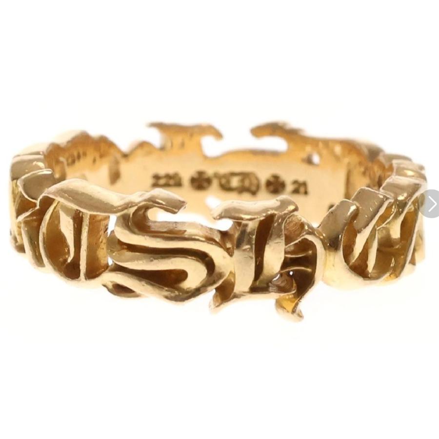 Rakuten - CHROME HEARTS 22K SCRIPT BAND RING クロムハーツ 22K スクリプトバンド リング