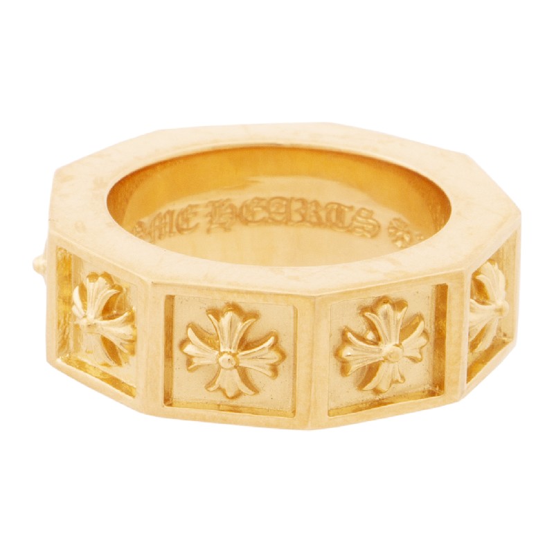 クロムハーツ 指輪 CHROME HEARTS ALPHABET BLOCK RING　22K クロムハーツ　アルファベット　ブロック　リング　指輪 22金