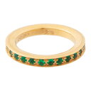 CHROME HEARTS TINY ETERNITY RING 22K / EMERALD 　クロムハーツ　エタニティーリング エメラルド 22金