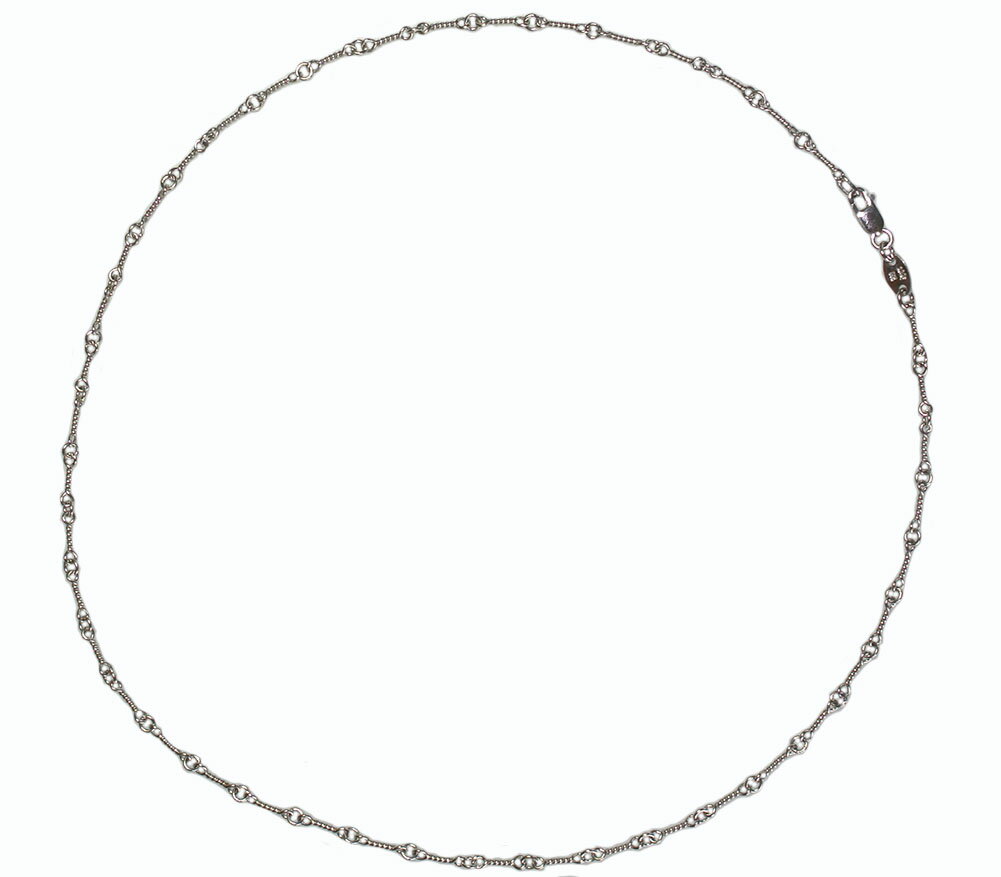 CHROME HEARTS TWIST CHAIN NECKLACE 18K WHITE GOLD 20 inch クロムハーツ ネックレスチェーン 18Kホワイトゴールド ツイスト20インチ