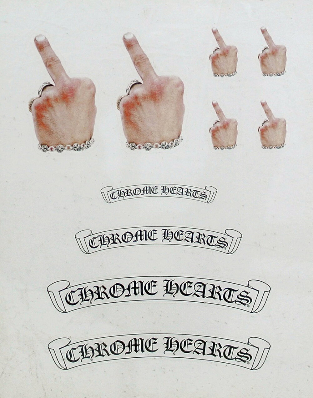 CHROME HEARTS STICKER LOGO BANNER クロムハ�