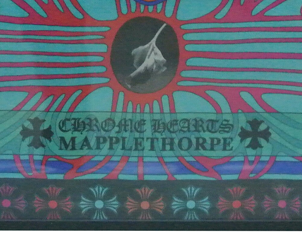 CHROME HEARTS FRAMED MAPPLETHORPE SILK SCARF ������ϡ��� ���륯���������� �ᥤ�ץ륽����