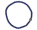 CHROME HEARTS 4MM LAPIS LAZULI & 1 SILVER BEAD BRACELETクロムハーツ ビーズブレスレット ラピスラズリ CHプラス