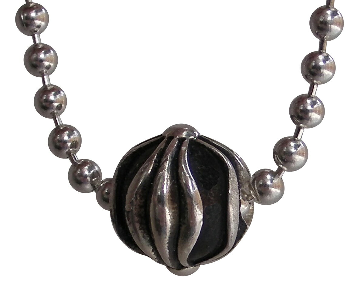 CHROME HEARTS CROSS BALL ROLL CHAIN SILVER NECKLACE クロムハーツ　クロスボール　ロールチェーン　ネックレス