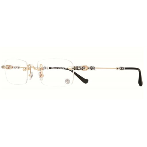 CHROME HEARTS PILLS III 55-20-144 Gold Plate Black Plastic クロムハーツ アイウェア 眼鏡 CHROME HEARTS PILLS III 55-20-144 Gold Plate Black Plastic クロムハーツ アイウェア 眼鏡