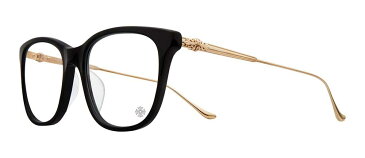 CHROME HEARTS JEJE SPOT BLACK GOLD PLATED 52-18-132 クロムハーツ アイウェア 眼鏡 EYEWEAR
