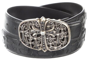 CHROME HEARTS CEMETERY CROSS BUCKEL BLACK DIAMOND クロムハーツ　セメタリークロス　バックル　ブラックダイヤ【中古】