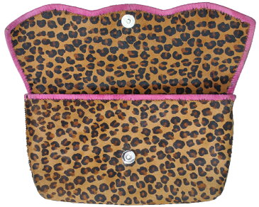 CHROME HEARTS CLUTCH BAG CHEETAH/PINK クロムハーツ　クラッチバッグ　チーター/ピンク　レザー【中古】