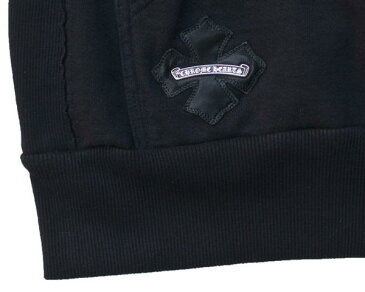 CHROME HEARTS HOODIE ZIP CH PLUS クロムハーツ スウェットパーカー ジップ レザー CHプラス【中古】