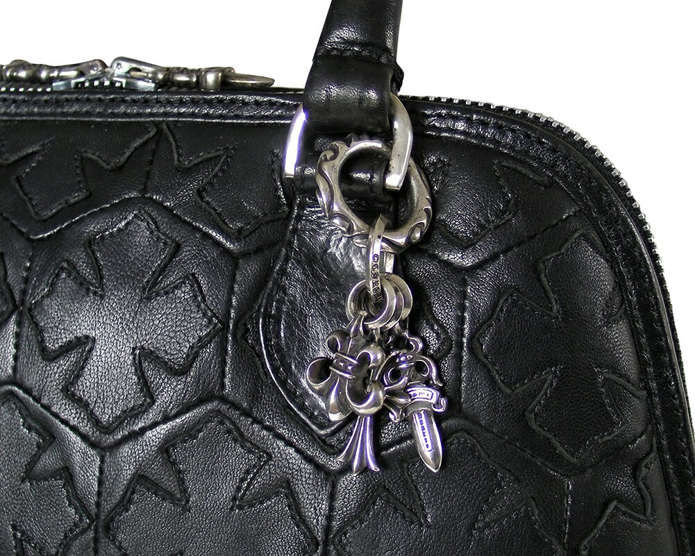 CHROME HEARTS MO BAG SMALL CH PLUS BLACK LEATHER クロムハーツ　MO バッグ CHプ...
