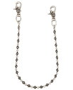 CHROME HEARTS CROSS BALL LONG WALLET CHAIN クロムハーツ ウォレットチェーン　クロスボール　2クリップ