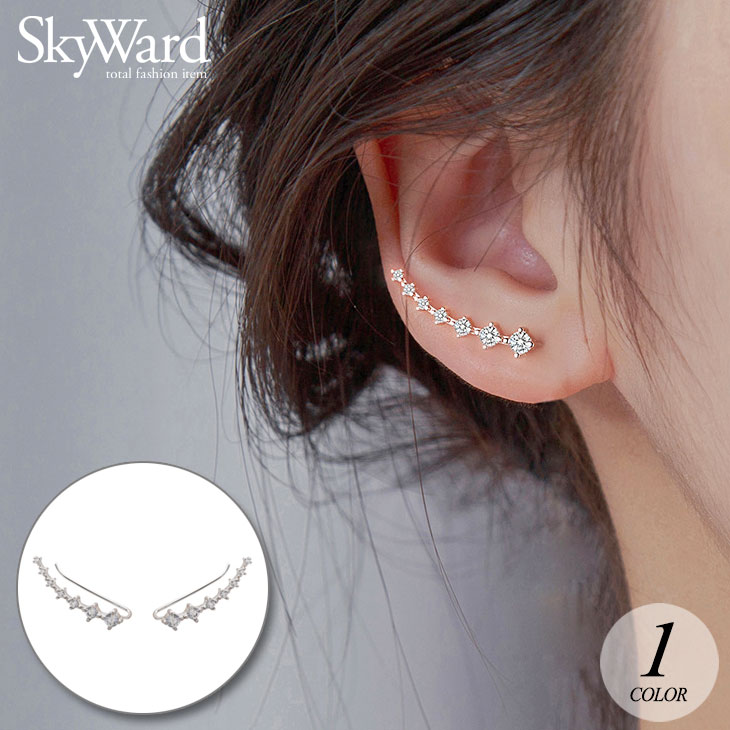 LINE ラインピアス K18ホワイトゴールド 0.55ct 2.0g 公式通販 LINE 