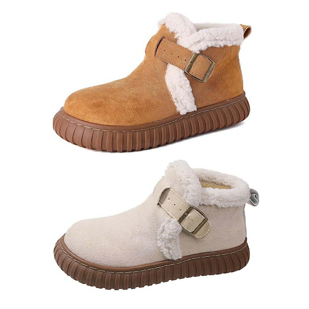 ムートンブーツ 冬用ブーツ 防寒靴 レディース スノーシューズ 雪靴 もこもこ 裏起毛 雪の日 防寒 保温..