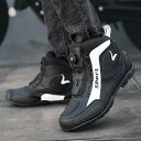 バイクシューズ メンズ オートバイ靴 プロテクトシューズ ダイヤル式 ライディングスニーカー ライディングブーツ レーシングシューズ カジュアル靴