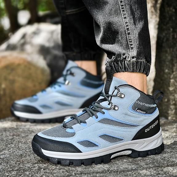 トレッキングシューズ メンズ 登山靴 アウトドア 厚底 大きいサイズ キャンプシューズ 滑り止め 釣り靴..