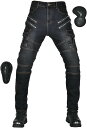 バイク用パンツ メンズ ライディングパンツ プロテクター ライダースパンツ 春秋 バイクズボン デニム レーシングパンツ オールシーズン ストレッチ素材 耐磨耗...
