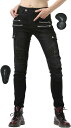 ライディングパンツ レディース バイク パンツ プロテクター バイクウェア 耐磨耗 バイクレディースパンツ 春夏秋向け バイクズボン ストレート 伸縮性
