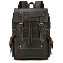 本革 リュックサック バッグ 革 メンズ レトロ バックパック リュックサック レザー リュック A4 B4ファイル 17インチPC対応 通学バッグ 通勤鞄 大容量 ビジネスリュック 肩掛け鞄 厚手牛革 男性用 人気鞄