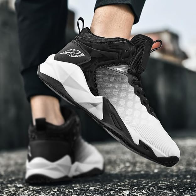 バスケットシューズ メンズ バッシュ スポーツシューズ ハイカット バスケットシューズ ウォーキングシューズ アウトドア 運動靴