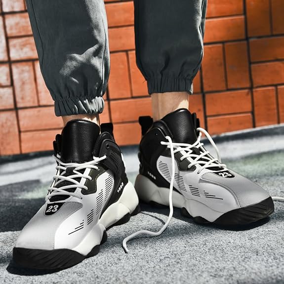 バスケットシューズ メンズ ハイカット スニーカー バッシュ ランニングシューズ ジュニア 幅広 スニーカー 履きやすい ランニング フィットネスシューズ