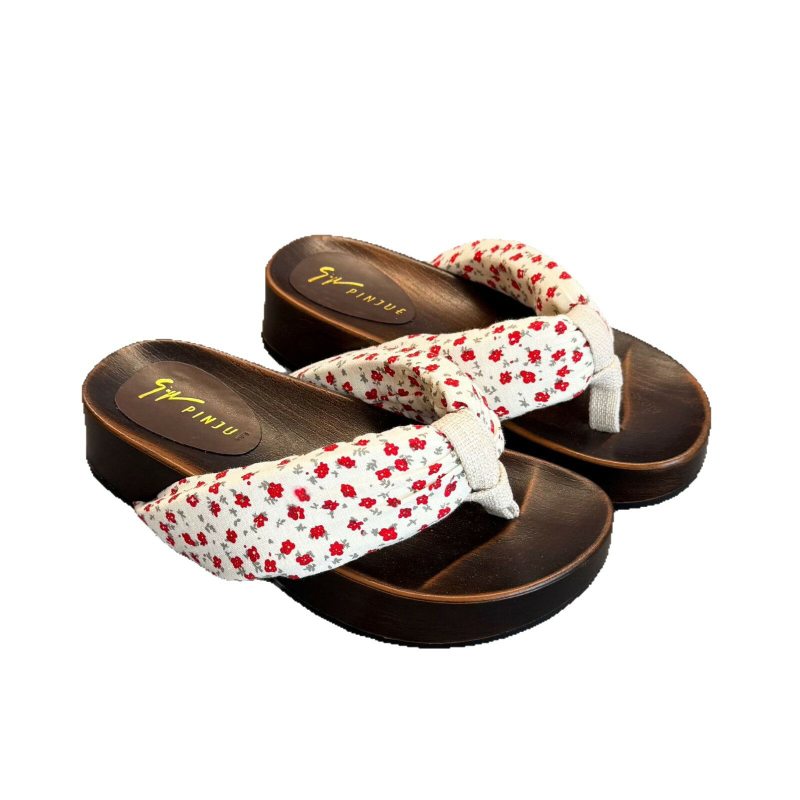 下駄 レディース花魁 メンズ紳士用 コスプレ用 厚底 鼻緒 痛くない 浴衣 和装 着物 花火大会 夏祭り 歌舞伎 22.5cm-25.0cm