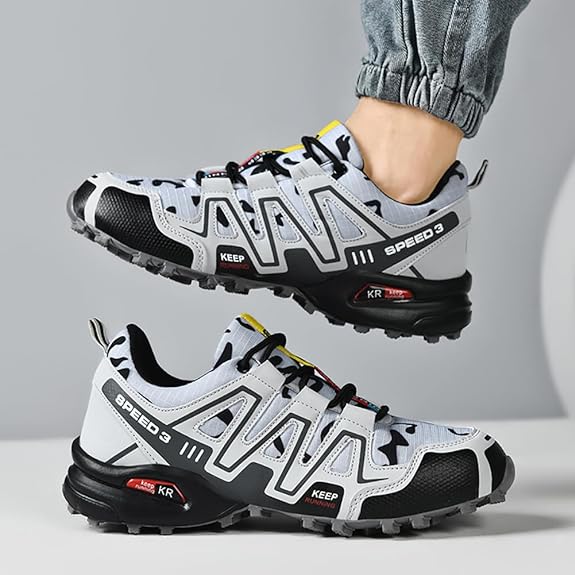 クライミングシューズ メンズ 登山靴 アウトドア ハイキングシューズ 防滑 ローカット ウォーキングシューズ 防水 防滑 メンズ 厚底 24.5cm-29.0cm