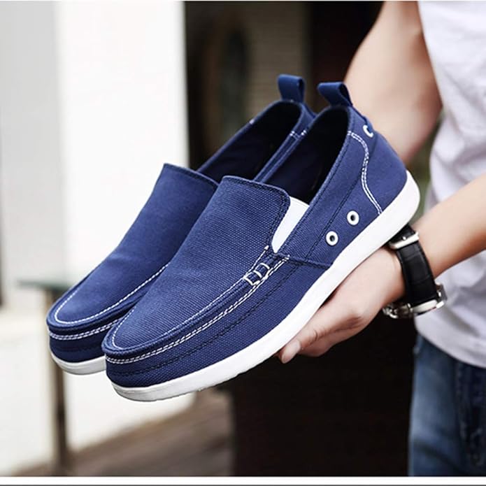 カジュアルシューズ キャンバス スニーカー ローカット スリッポン ローファー メンズ 靴 春用 夏用 秋..