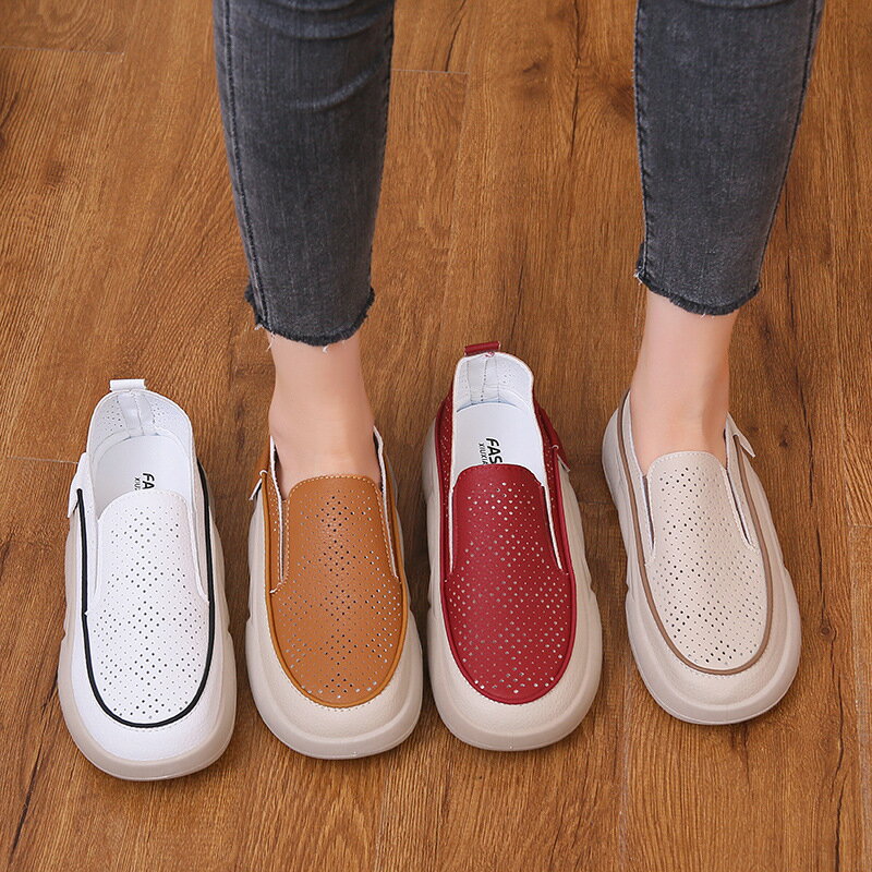 パンプス ラウンドトゥ透かし彫りローファー レーディス シューズ 軽量 おしゃれ 滑り止め 人間工学 厚..