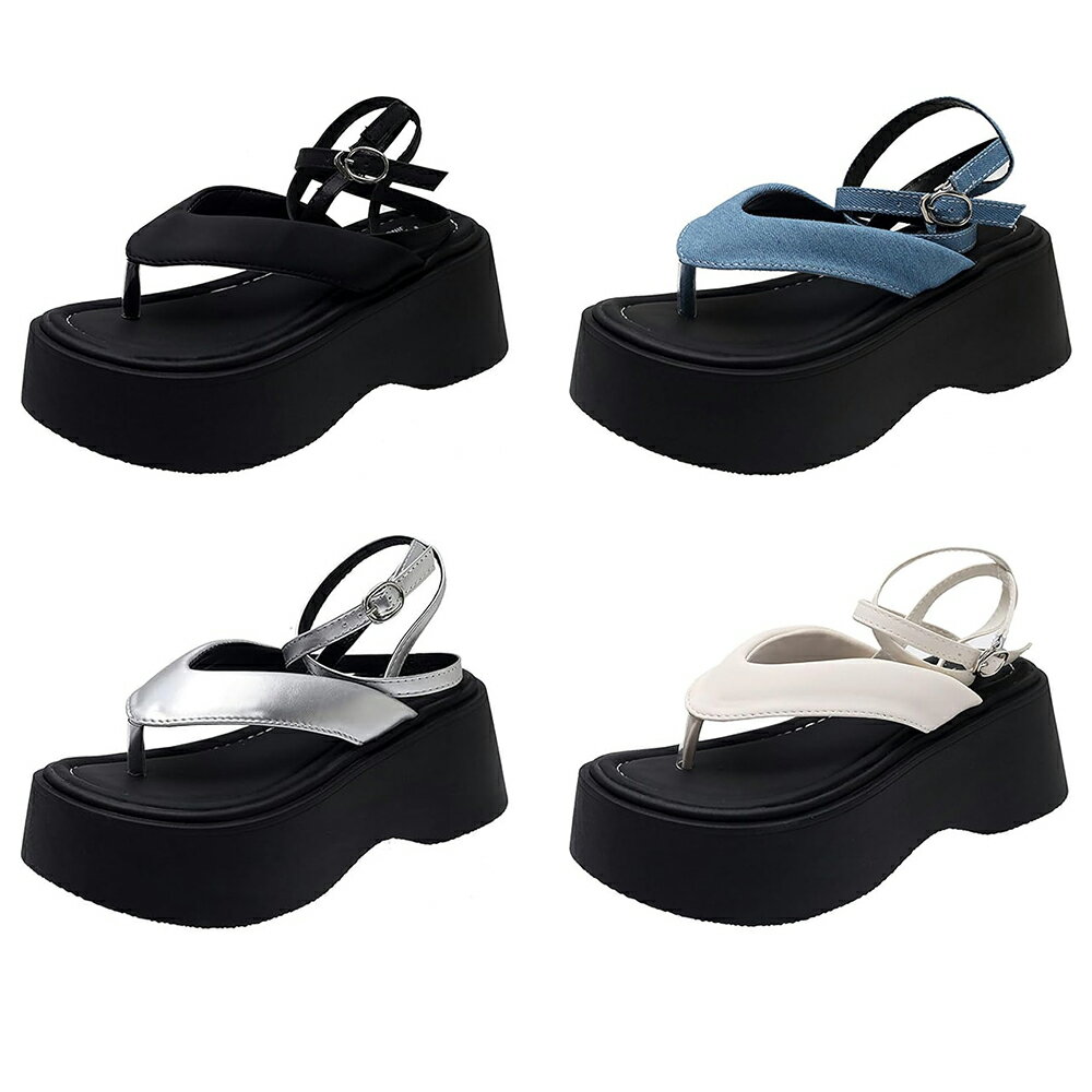 レースアップ サンダル レディース 厚底 トングサンダル ストラップ 歩きやすい 美脚 カジュアル おしゃれ 柔らかい 22.5cm-25.0cm