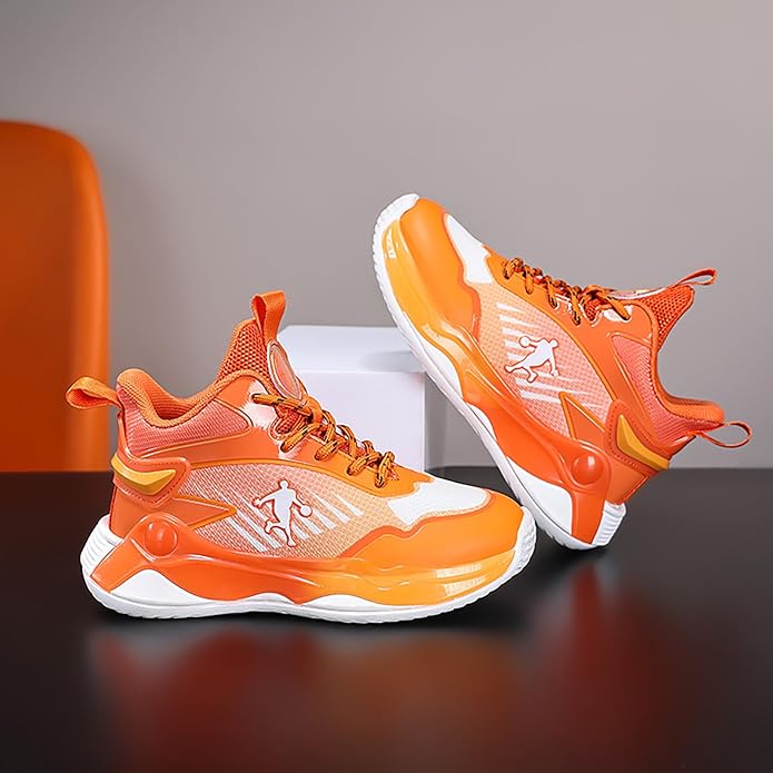 バスケットシューズ ジュニア バッシュ キッズ バッシュ キッズシューズ 子供 の バスケ シューズ 幅広 疲れにくい 滑り止め アウトドア 厚底 通気 防臭 20.0cm-25.0cm