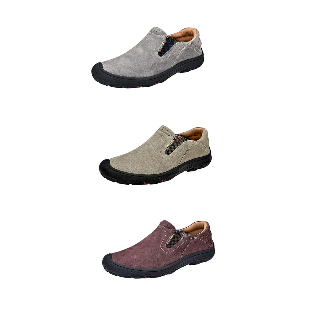 ハイキングシューズ ローファー メンズ カジュアルシューズ スリッポン 革靴 滑り止め 耐摩耗性 臭わない ソフトソール ウォーキングシューズ トレッキング アウトドアレジャー キャンプ ハイキング 登山 春/夏/秋/冬 四季 24.0cm-29.0cm