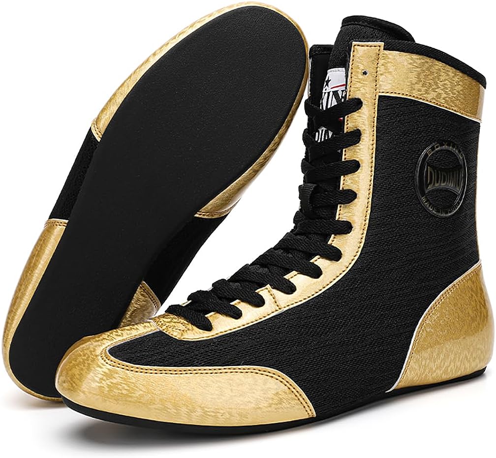 ボクシングシューズ メンズ ハイトップ ボクシングシューズ 大人 ユース プロフェッショナル レスリング シューズ 格闘技マスター トレーニングシューズ 軽量 ...