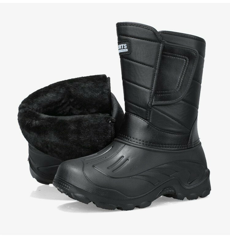 スノーブーツ メンズ レディース 防寒シューズ 撥水 超軽量 滑り止め スノーシューズ 裏起毛 アウトドア 作業靴 冬靴 綿靴 長靴 大きいサイズ 滑り止め 暖かい ウィンターブーツ 園芸 釣り 通勤 通学 男女兼用 24.5cm-28.0cm(4.0)