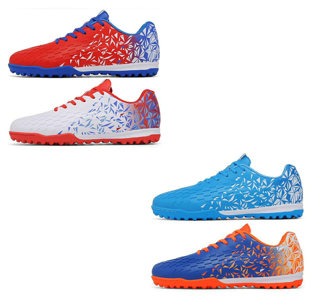 メンズ ジュニアサッカーシューズ トレーニングシューズ ジュニア 大人 専門家サッカー ファッション 滑り止め 男女兼用 22.5cm-27.5cm