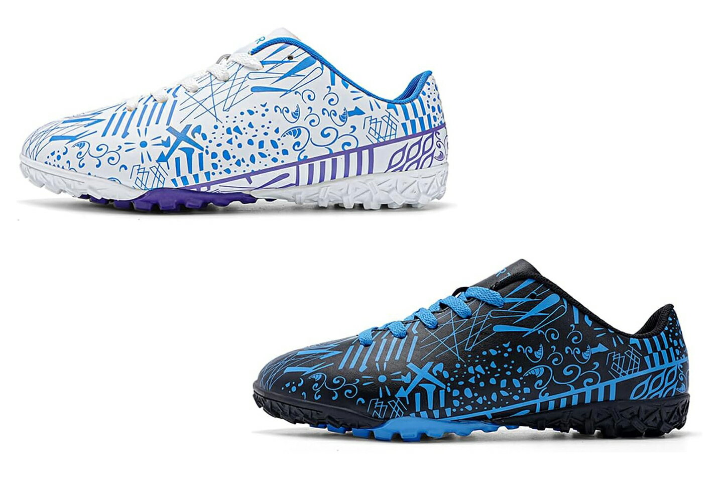 サッカー トレーニングシューズ ジュニア サッカーシューズ 滑り止 男の子 女の子 トレーニングスポーツシューズ 21.5cm-27.5cm