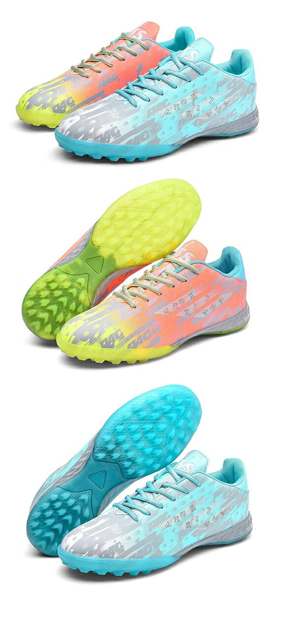 サッカーシューズメンズ サッカー トレーニングシューズ ファッション メンズ 滑り止め 吸汗性 超軽量 耐摩耗性 大人 専門家サッカー ジュニアサッカートレーニングシューズ 男女兼用 21cm～28cm