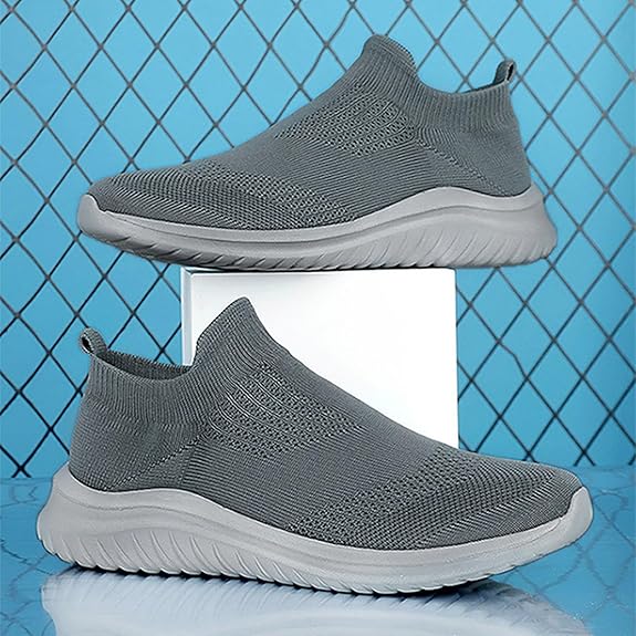 スポーツシューズ メンズ 軽量 スリッポン スニーカー おしゃれ 滑り止 通気 スポーツシューズ ランニングシューズ メッシュ カジュアル紐なし 履き易い ウォーキング シューズ トレーニング 通学 通勤 日常着用 運動靴 23.5cm-27.5cm