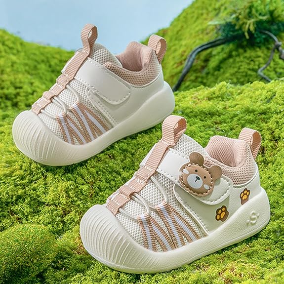 Rakuten - スニーカー キッズ 男の子 女の子 ベビーシューズ 子供靴 春夏 マジックテープ 軽量 かわいい 動物柄 ファーストシューズ 滑り止め メッシュ 通気性 柔軟 おしゃれ 幼児靴 男女兼用 通園 通学 出産祝い 12.0cm-15.0cm