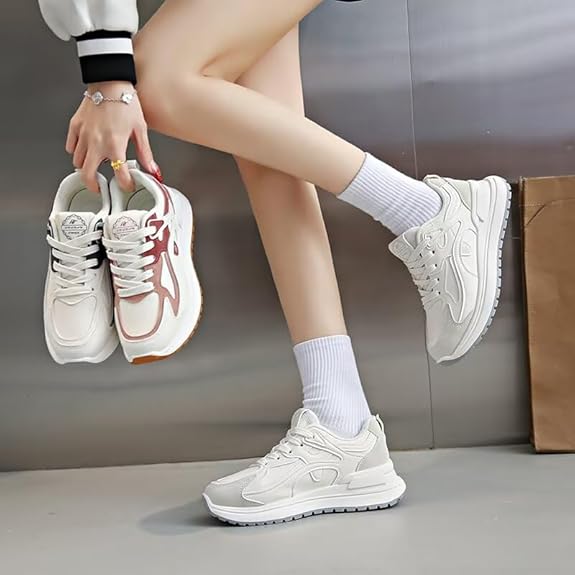 レディース 靴 sneakers for women 中学生の 靴ランキング 歩きやすいスニーカー 履きやすい靴レディース ランニングシューズ レディース うんどうぐつ レディース 厚底 通勤 通学 22.5cm-25.0cm
