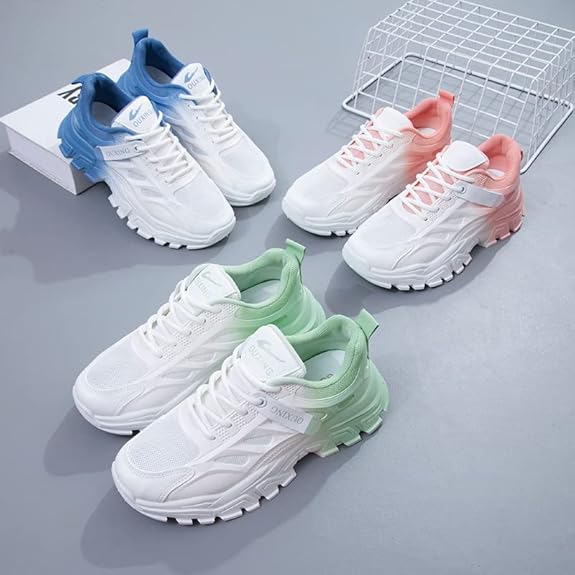 乐天商城 - 厚底スニーカー ダッドスニーカー 5cmアップ 厚底 美脚 韓国 歩きやすい おしゃれ 人気 5cm身長アップ 通勤 通学 カジュアル レディース 22.5cm-25.0cm