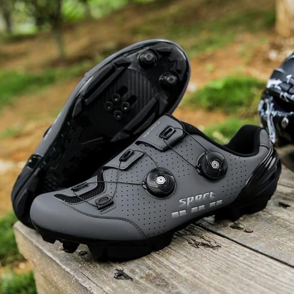 Skywinner楽天市場店のサイクリングシューズ ビンディングシューズ 自転車靴 SPD/SPD-SL両対応 メンズ レディース サイクリングシュー ズ スニーカー ロードバイク マウンテンバイク 靴 カジュアル 通気性 滑りにく男女兼用 23.0cm-28.5cm｜アングル2