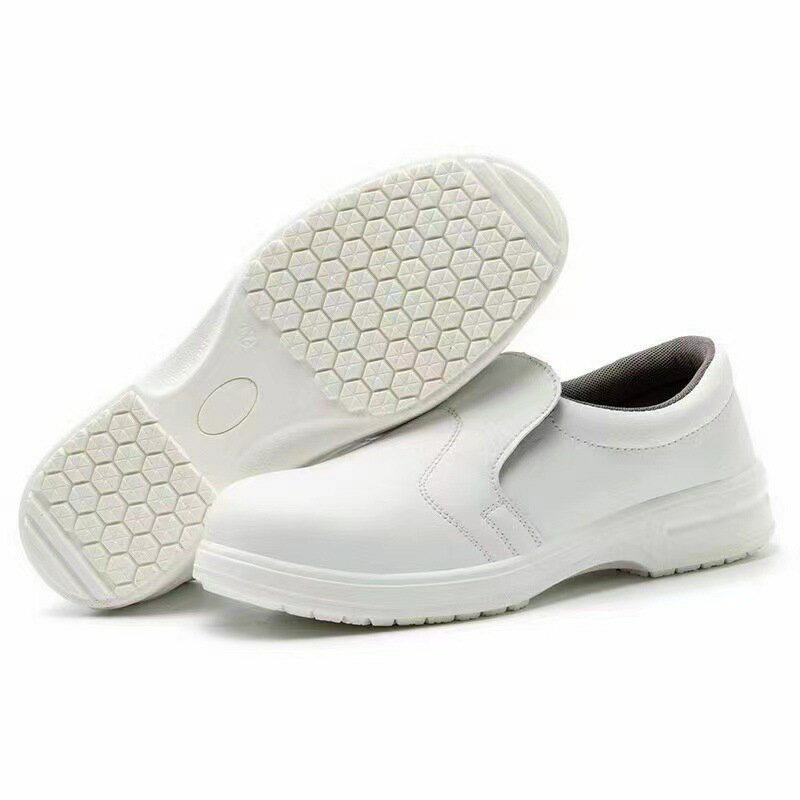 安全靴 白 スリッポン 先芯入り 革靴 ワークマン 靴 作業靴 メンズ レディース 鋼先芯 セーフティーシ..