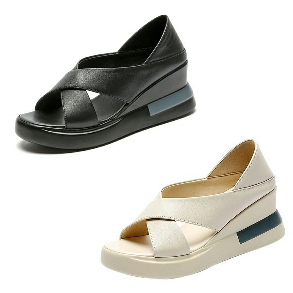 オフィス対応厚底サンダル