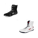 ボクシングシューズ ジュニア レスリングシューズ メンズ プロ レディース 幅広 ハイカット レーストレーニング 重量挙げ MMA靴 足首ガード ジム 練習用 ...