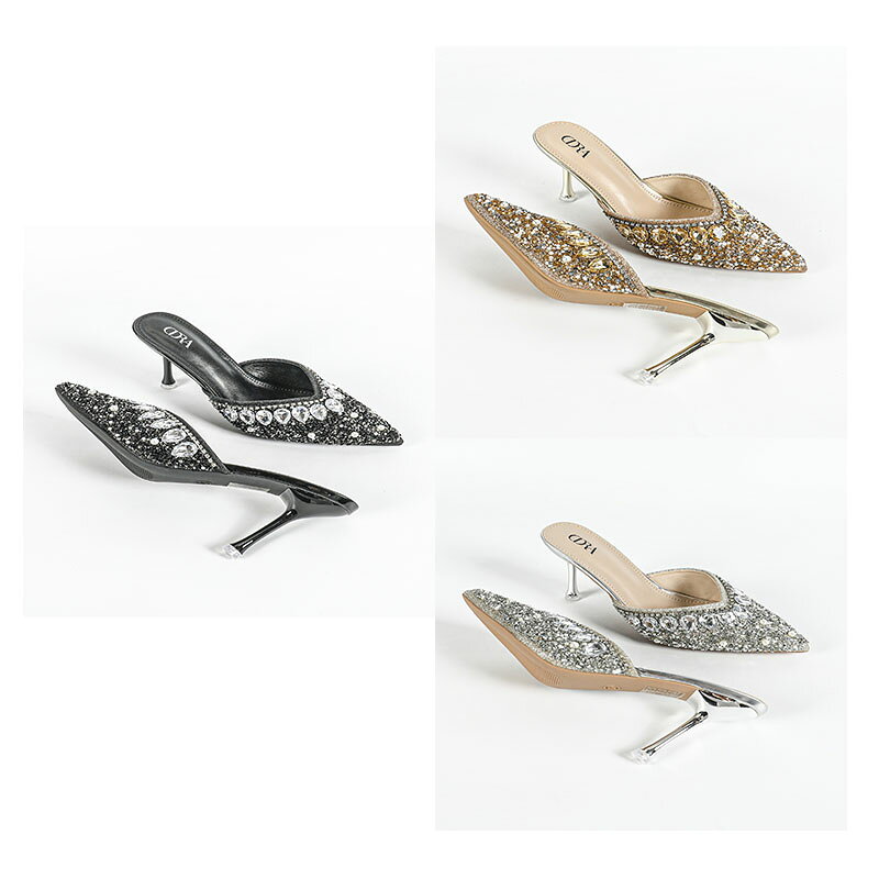 サンダル レディース 9CMヒール　痛くない 美脚 疲れにくい ハイヒール ミドルヒール 走れる 履きやすい ドレス パーティ 外履き 社内履き 春夏秋　23.5cm-26.0cm