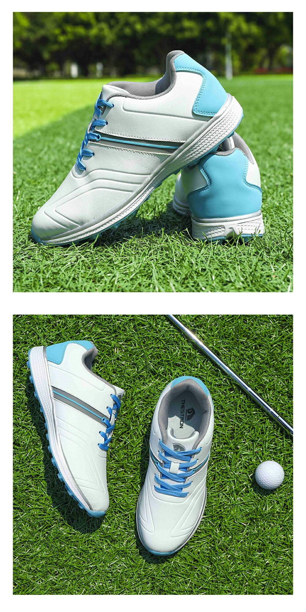 ゴルフシューズ ゴルフ ウォーキングシューズ プロゴルフスニーカー レザー 滑り止め 防水 練習靴 男女兼用 22.5cm-26.5cm